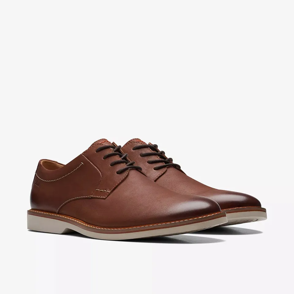 Clarks Men's Atticus LT Lace Black | Dark Tan Leather