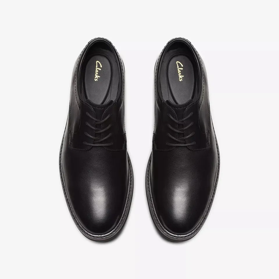 Clarks Men's Atticus LT Lace Black | Dark Tan Leather