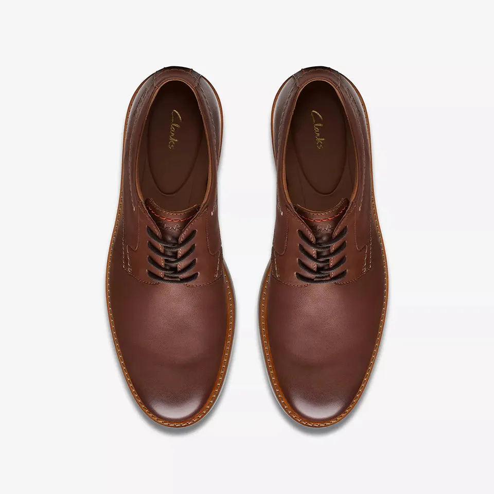 Clarks Men's Atticus LT Lace Black | Dark Tan Leather