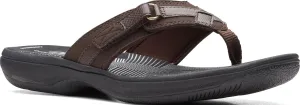 Clarks Womens Breeze Sea Flip-Flop Sandals - Comfortable Flip Flop with Adjustable Hook and Arch Support - Casual Summer Wearing Cloudsteppers for Everyday