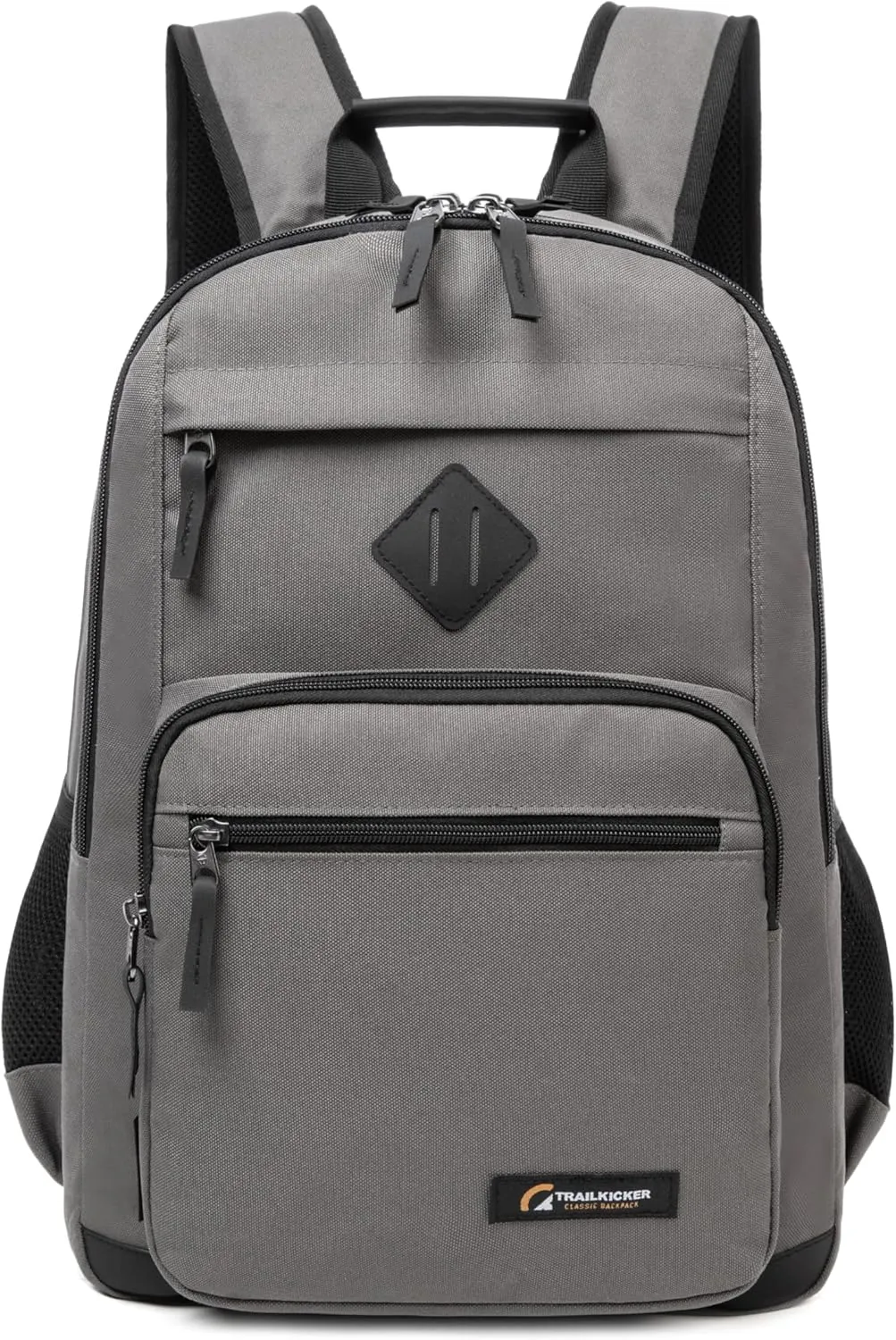 Classic Carry-on Travel Backpack, Laptop Backpack with Padded 17 inch Laptop Sleeve, Multi Pocket College Backpack, Casual Daypack Backpacks - Grey
