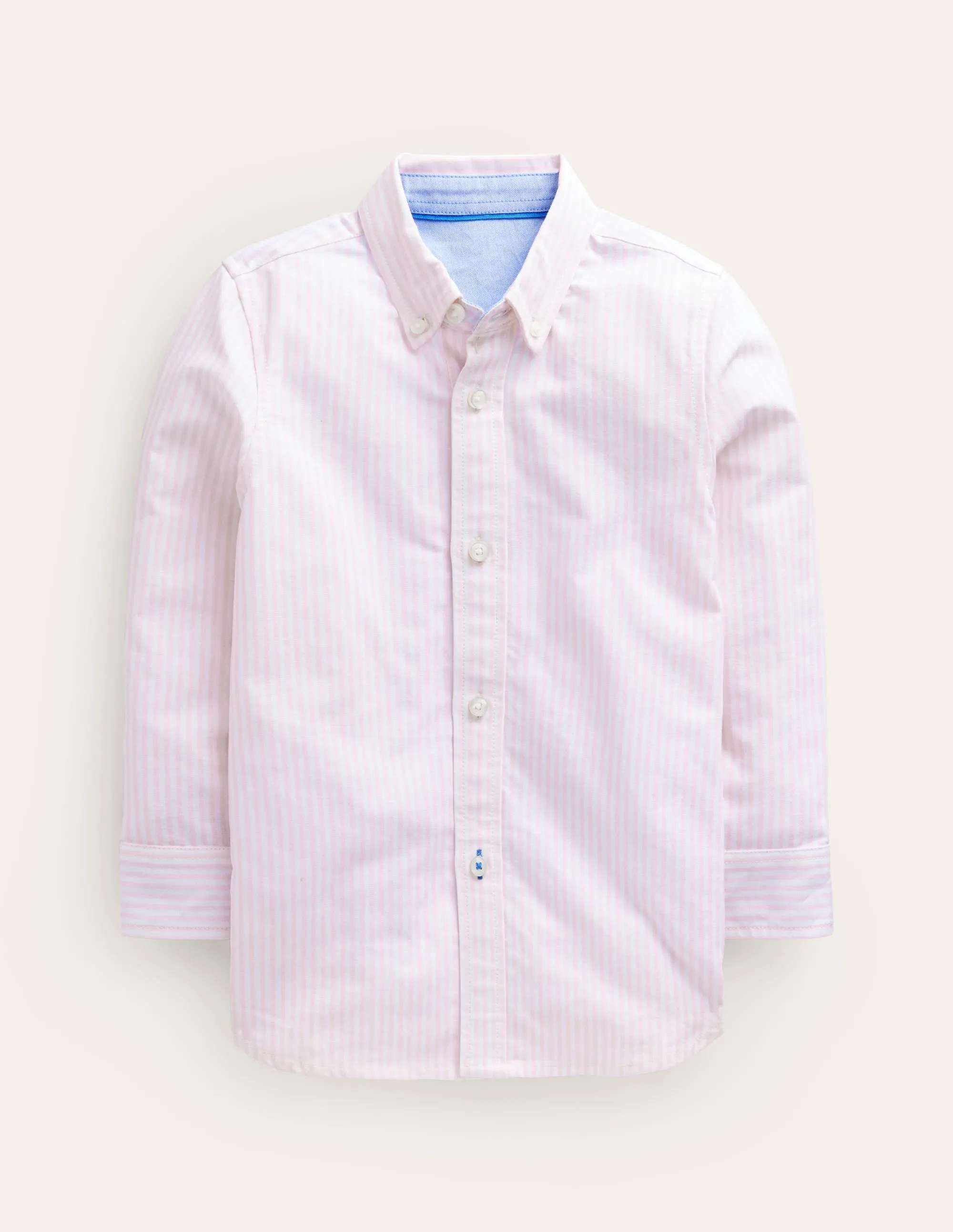Classic Oxford Shirt-Ballet Pink/Ivory Stripe
