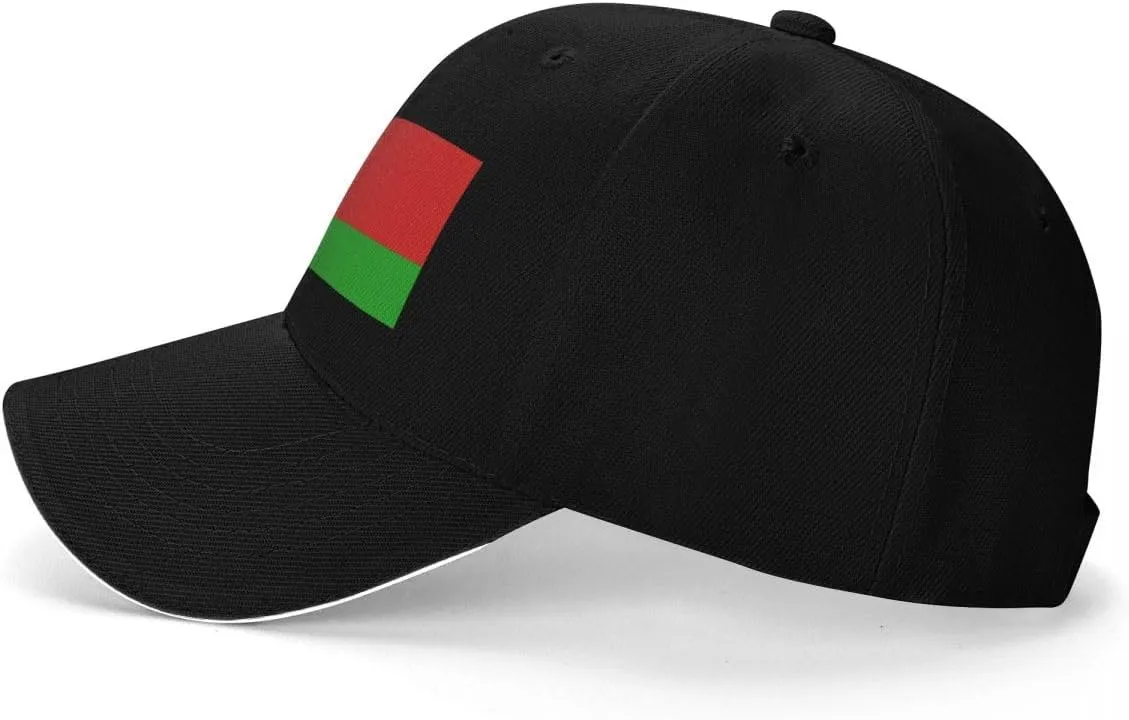Classic Sandwich Baseball Cap-Belarus Flag Adjustable Unisex Sports Hat for Running Outdoor Four Seasons Comfortable