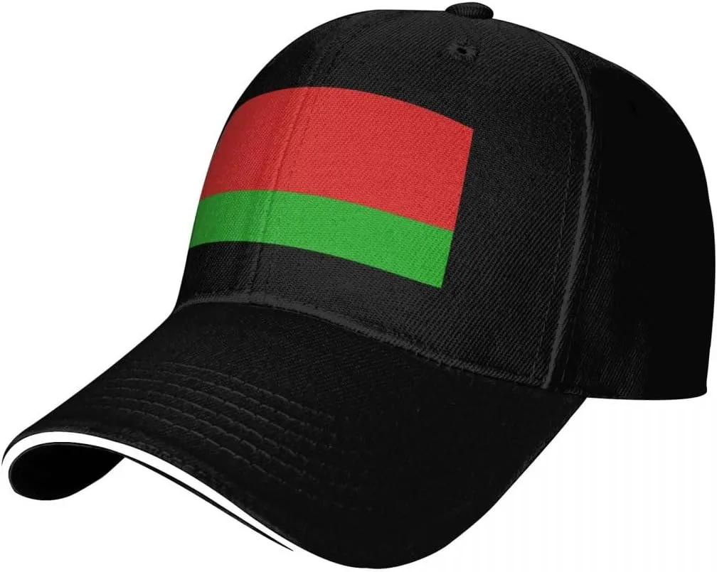 Classic Sandwich Baseball Cap-Belarus Flag Adjustable Unisex Sports Hat for Running Outdoor Four Seasons Comfortable