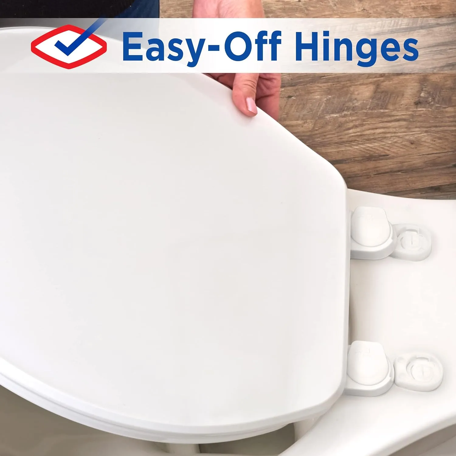 Clorox Elongated Scented Plastic Toilet Seat with Easy-Off Hinges