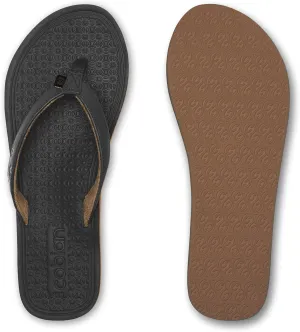Cobian Women's Kona Synthetic Leather Strap Flip-Flop Sandals