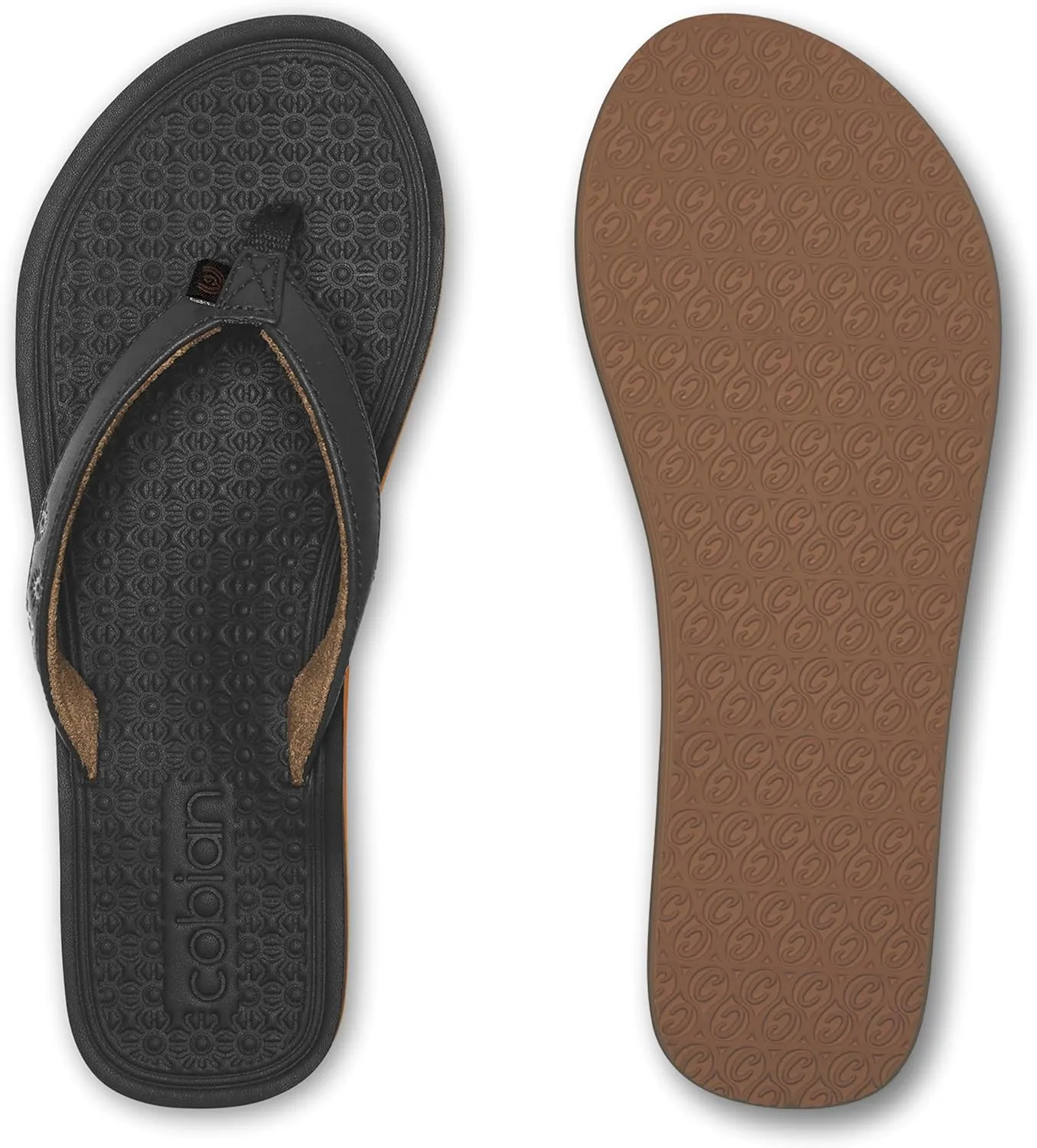 Cobian Women's Kona Synthetic Leather Strap Flip-Flop Sandals