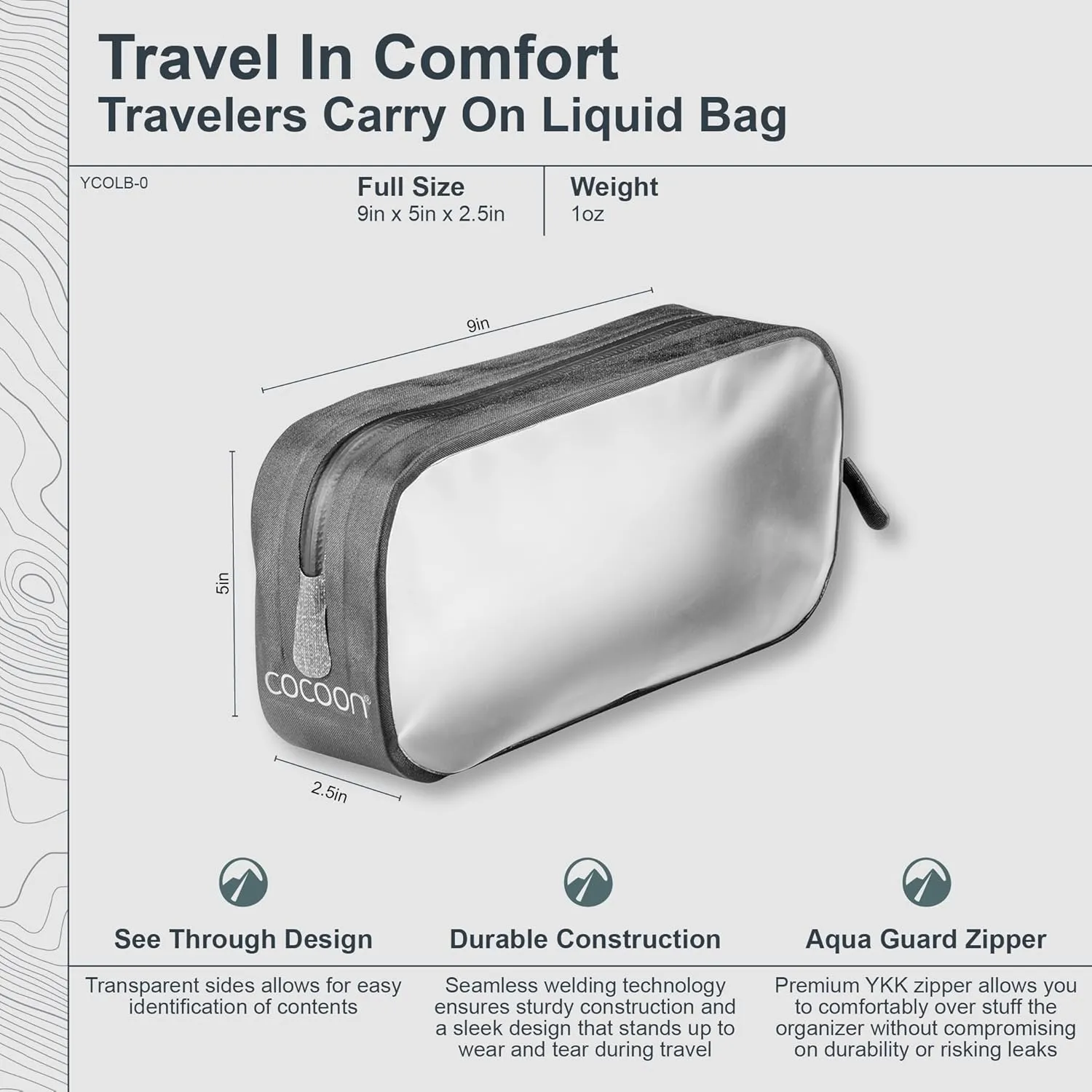 COCOON - Premium - Travelers Carry On Liquid Bag