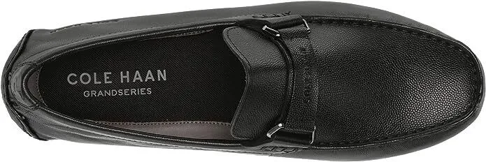 Cole Haan Mens Grand City Bit Driver Loafer Black Textured/Black C37217