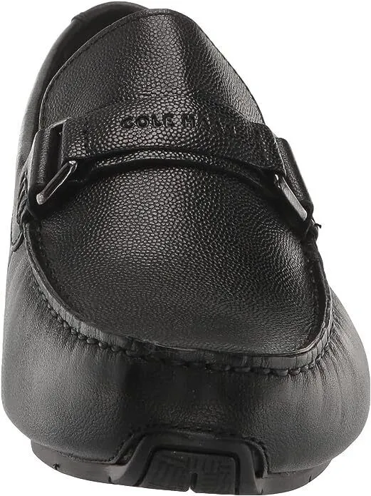 Cole Haan Mens Grand City Bit Driver Loafer Black Textured/Black C37217