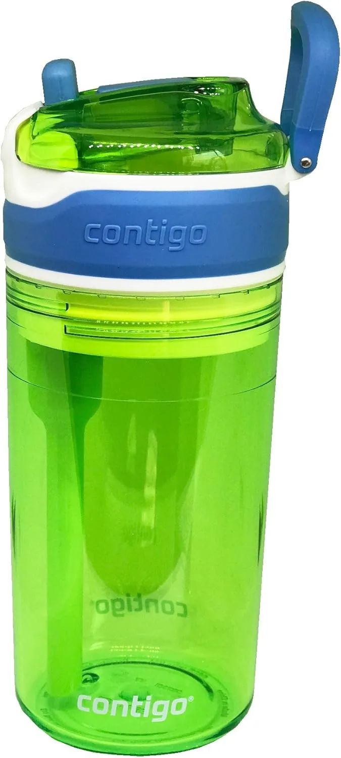 Contigo Kids 2 and 1 Snack Hero Kids Tumbler and Snack Cup- 13 oz (Green)