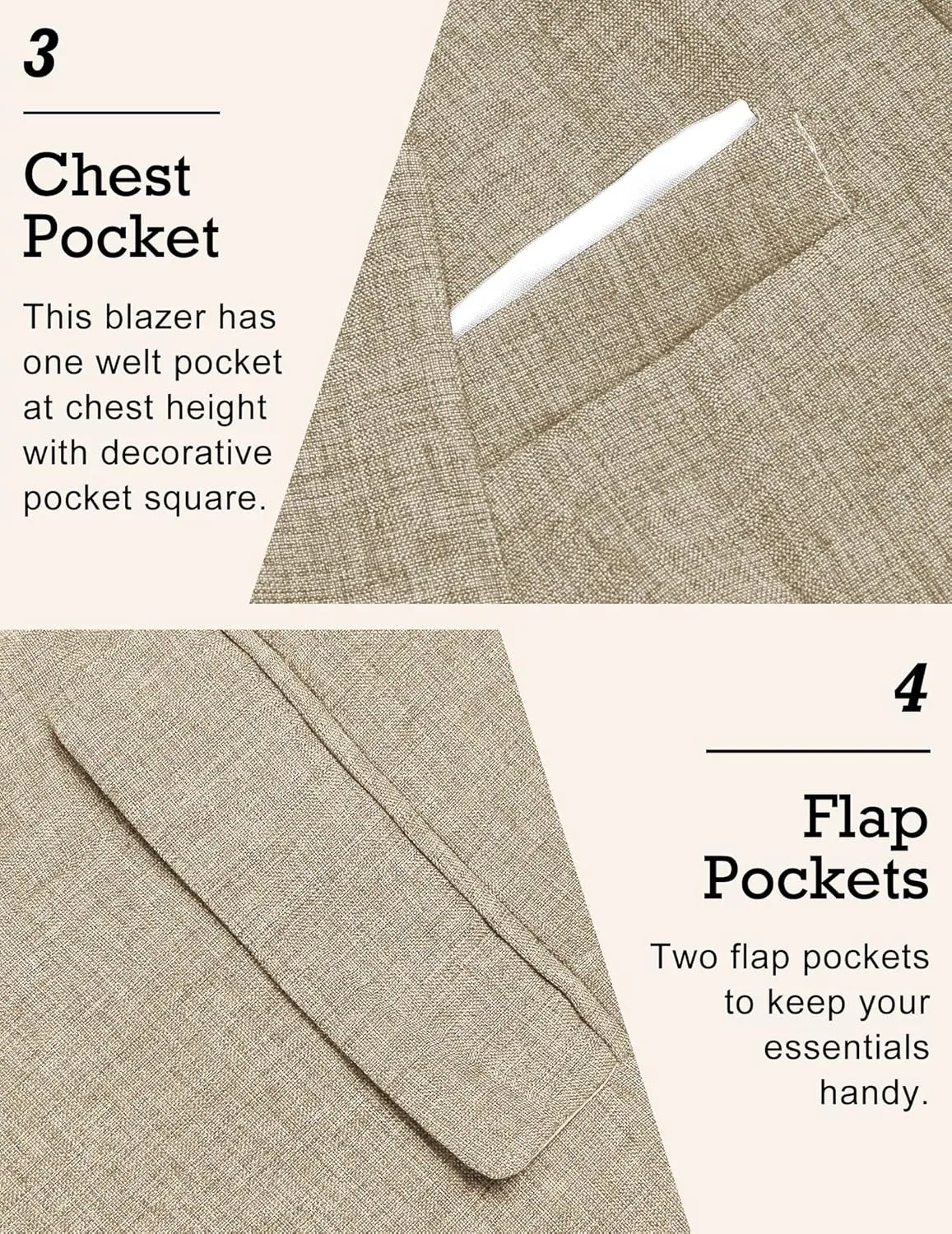 COOFANDY Men's Casual Suit Blazer Jackets Lightweight Sports Coats One Button Linen Texture Jacket