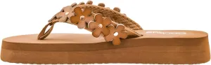 Corkys Footwear No Running Flip Flops - 'V' Strap Adorned With Flowers, Everyday Wear, Soft Footbed for All-Day Comfort, Effortless Slip-On Convenience