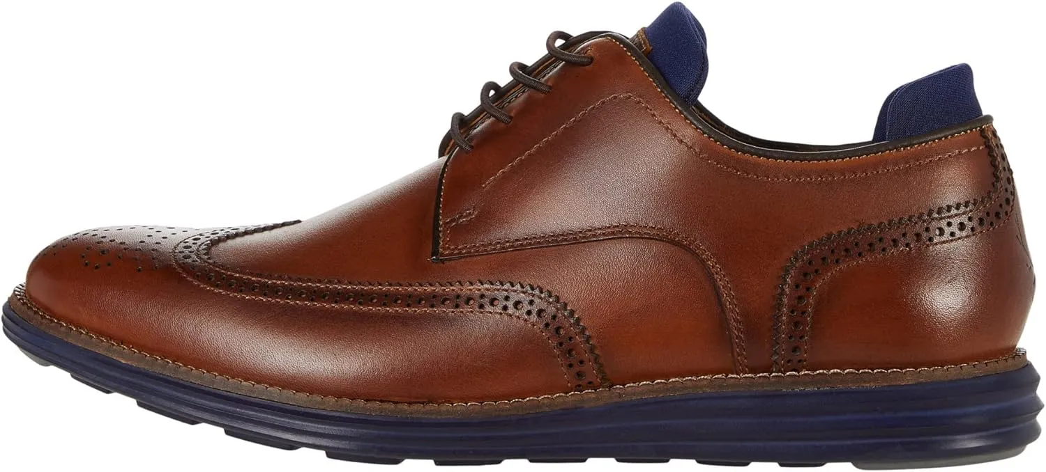 Countryaire Wing Tip - Shoes for Men - Flexible Rubber Traction Outsole - Leather Upper