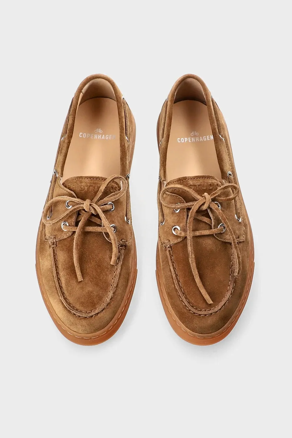 CPH160 SUEDE NEW BROWN - LOAFER SEGELSCHUHE AUS VELOURLEDER