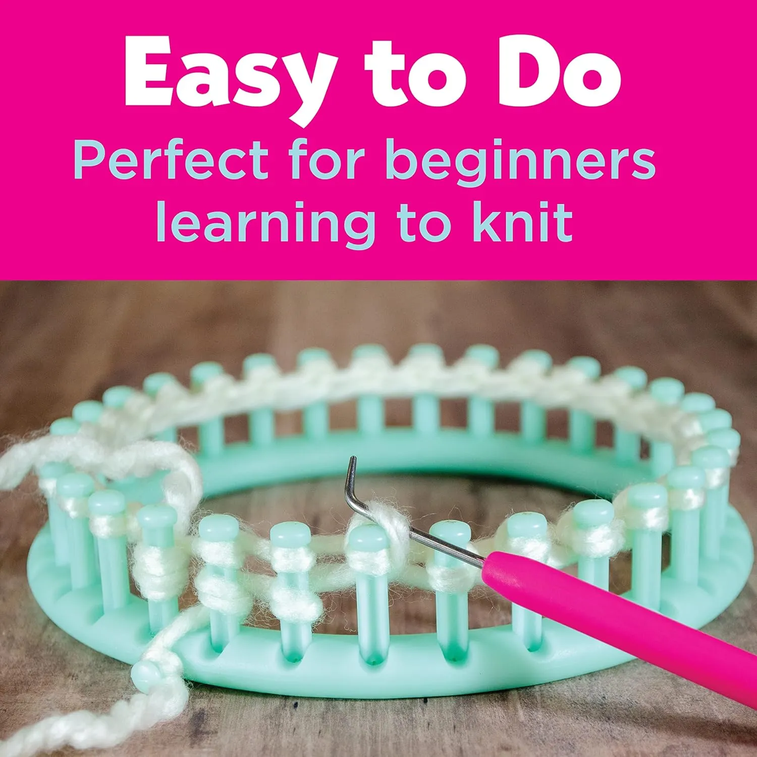 Creativity for Kids Quick Knit Loom Unicorn Plushie - Knitting Craft Kit for Kids - Create a DIY Unicorn Plush Toy