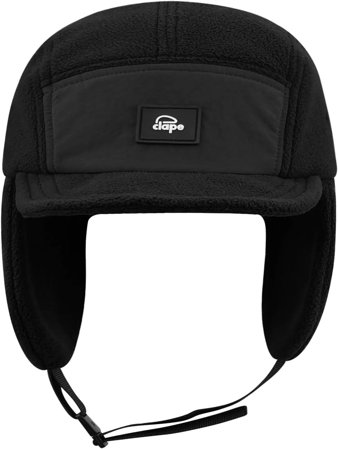Croogo Earflaps Baseball Cap Winter Trapper Hats for Men Warm Trooper Visor Hat 5 Panel Flat Bill Caps Snow Eskimo Hat