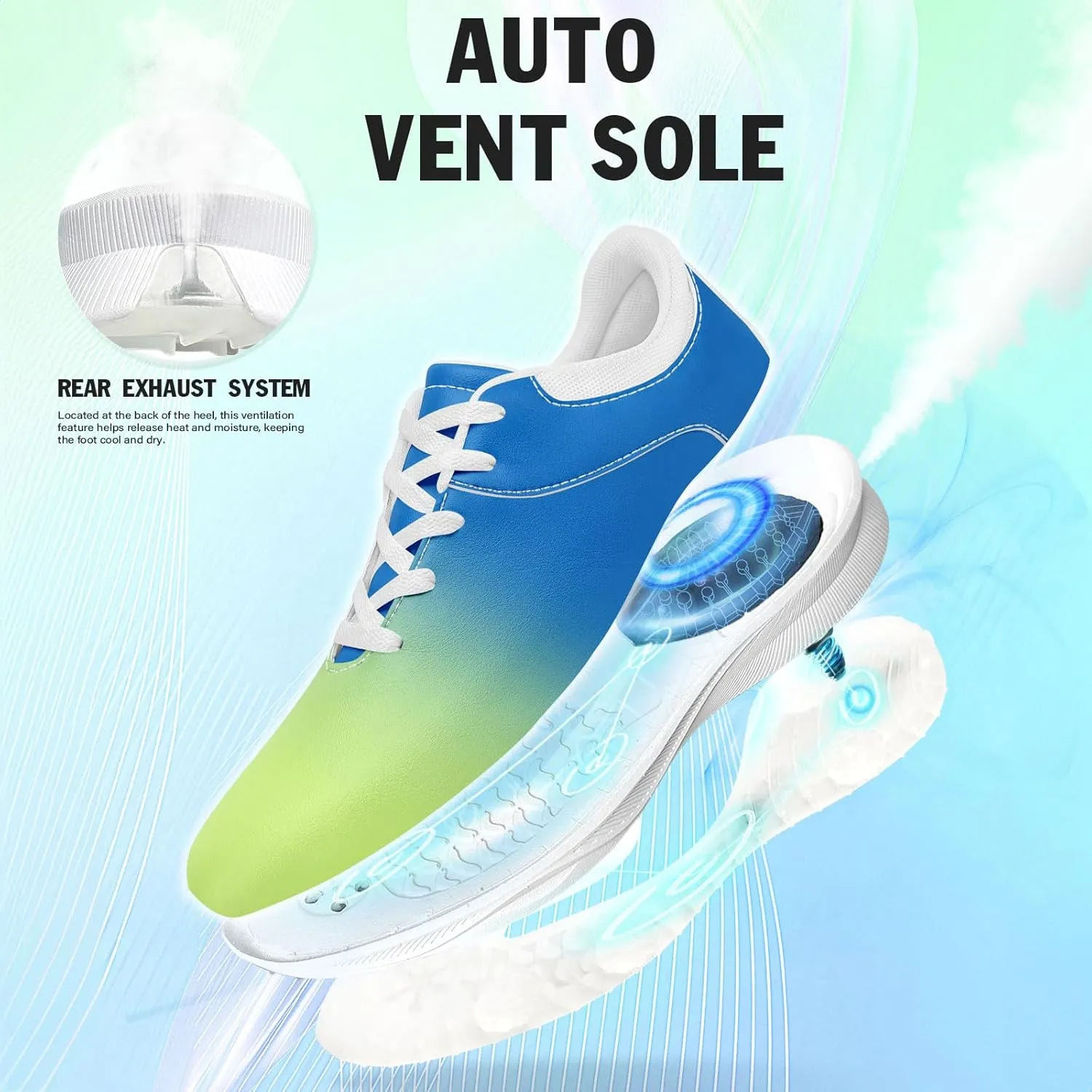 Custom Golf Shoes for Teams Clubs Unisex Personalized Name Words Logo Image Air Cushion Breathable Golf Sneaker for Men Women
