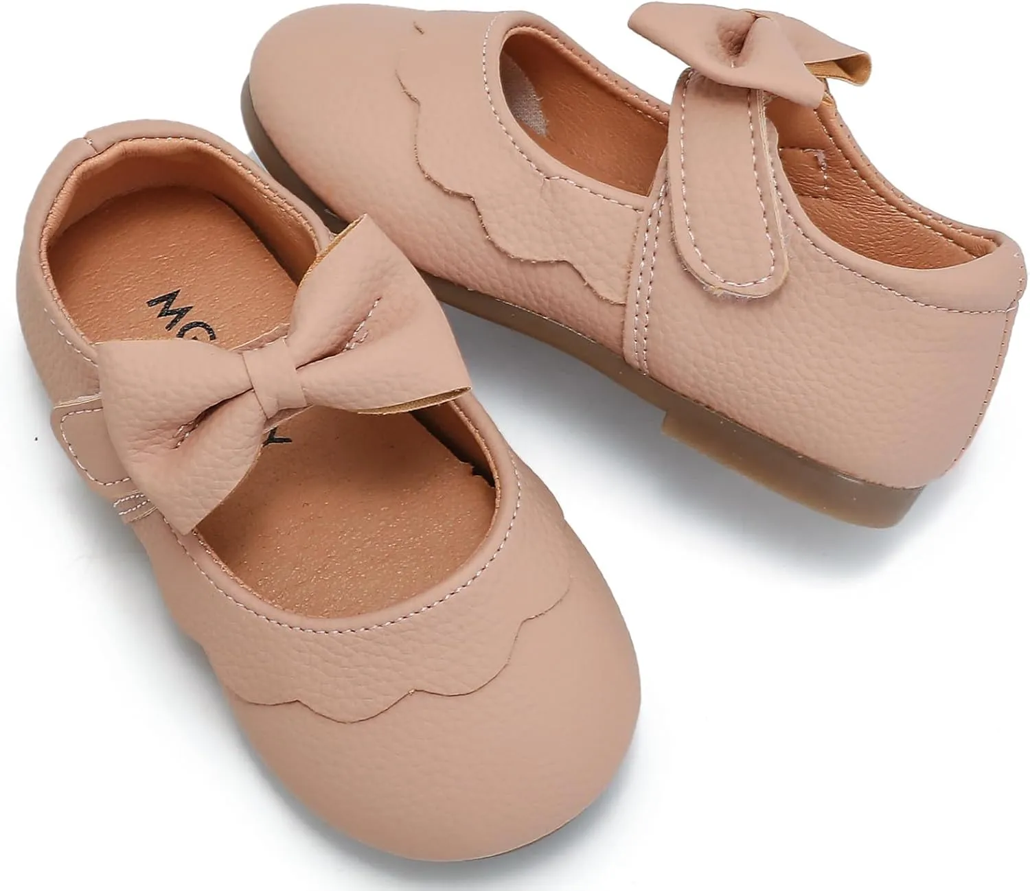 DADAWEN Girl's Classic Mary Jane Flats School Uniform Shoes Dress Shoes Party Wedding Shoes