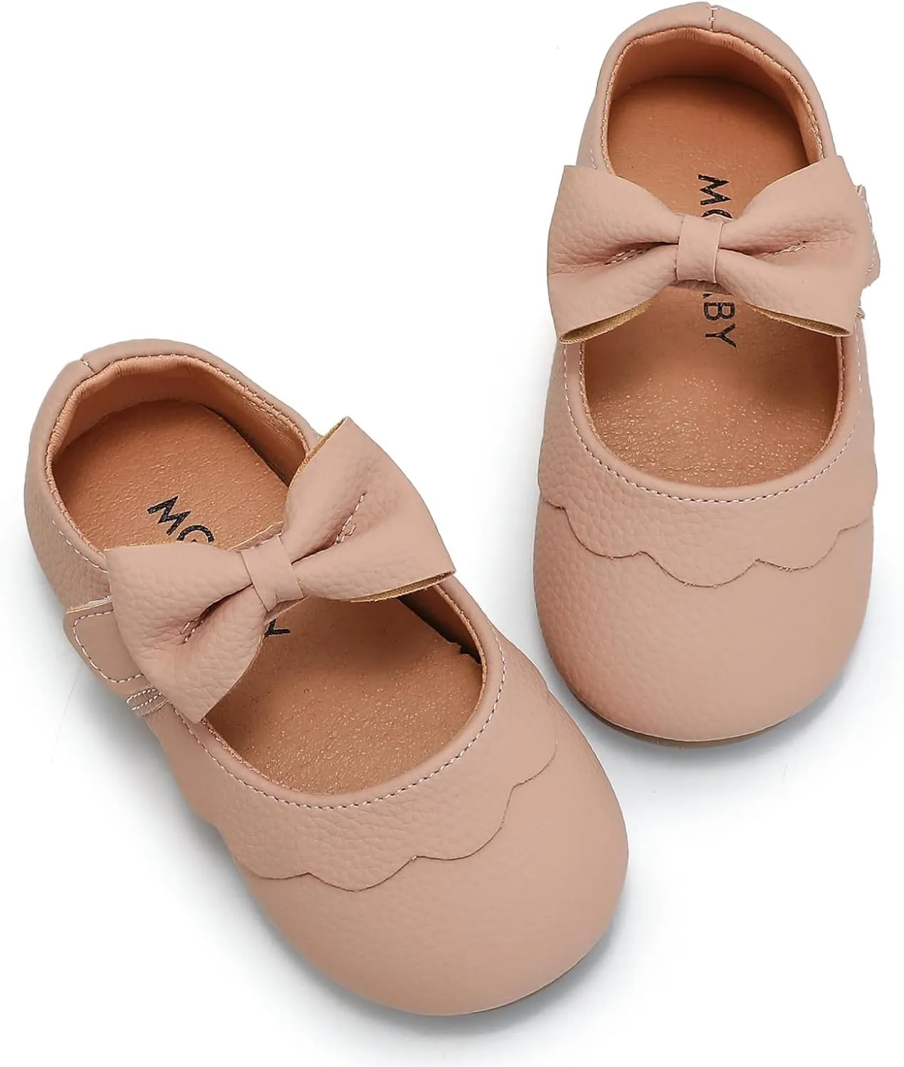 DADAWEN Girl's Classic Mary Jane Flats School Uniform Shoes Dress Shoes Party Wedding Shoes