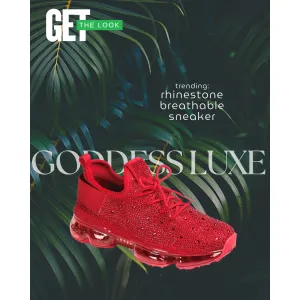 DEJA Red Fall Rhinestone Sneaker