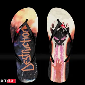 Destruction "Infernal Overkill" Logo Flip-Flops