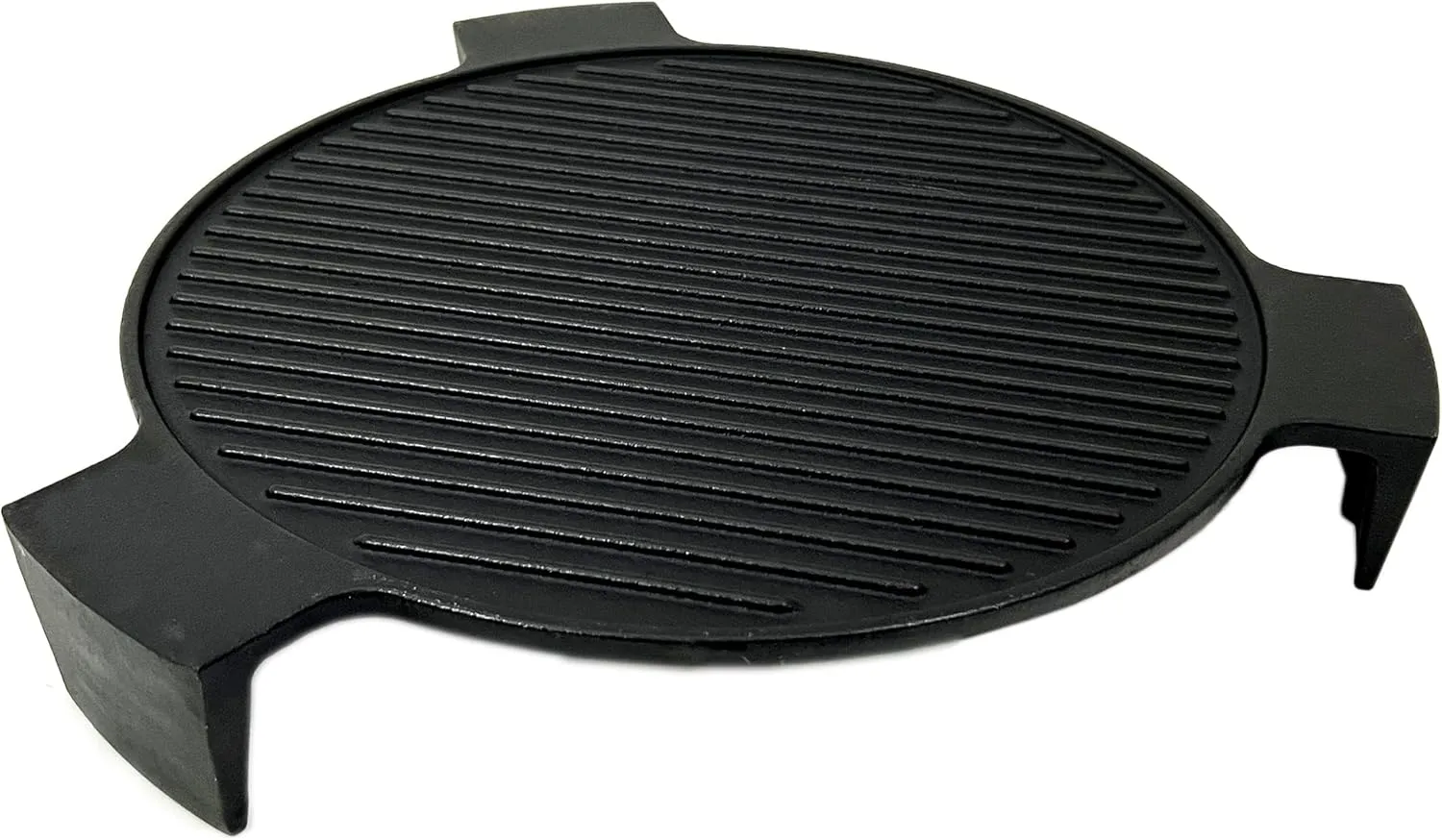 Direct Store DC143 Cast Iron Plate Setter for Large Big Green Egg Grill & Other 18" Dia Cooking Grills, Kamado Grill, 18" Smoking Stone, Pizza Stone, Heat Deflector with 3 Legs (Large, 18" with legs)