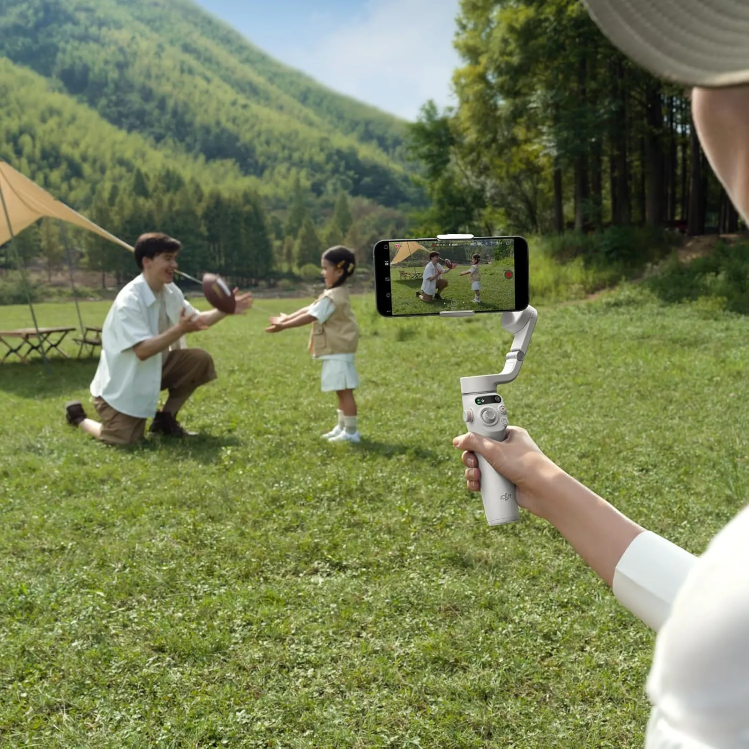 DJI Osmo Mobile 6, 3-Axis Phone Gimbal, Object Tracking, Built-in Extension Rod, Portable and Foldable, Gimbal Stabilizer for iPhone, Android, YouTube TikTok Video, Platinum Gray