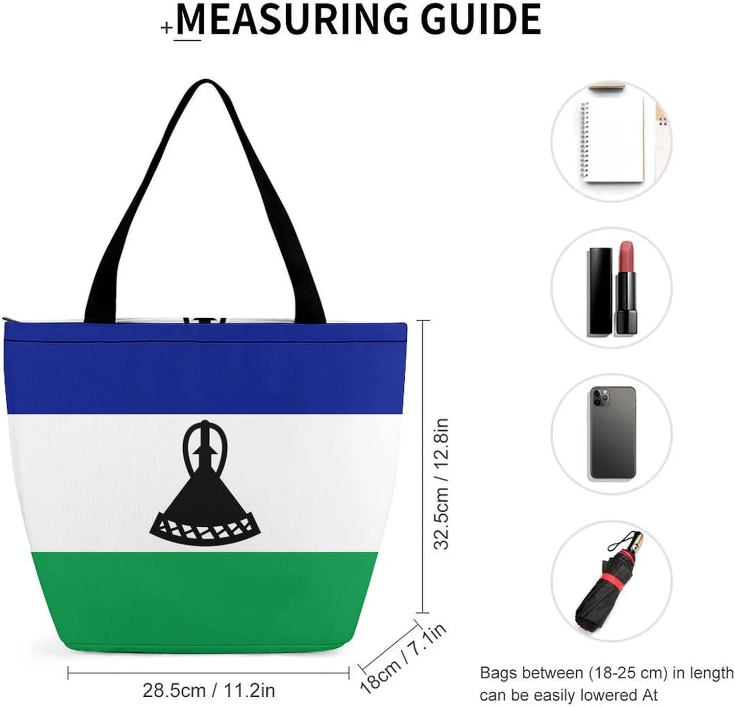 Djibouti Flag Women's Large Tote Handbag with Zipper for Work and Travel Convenience