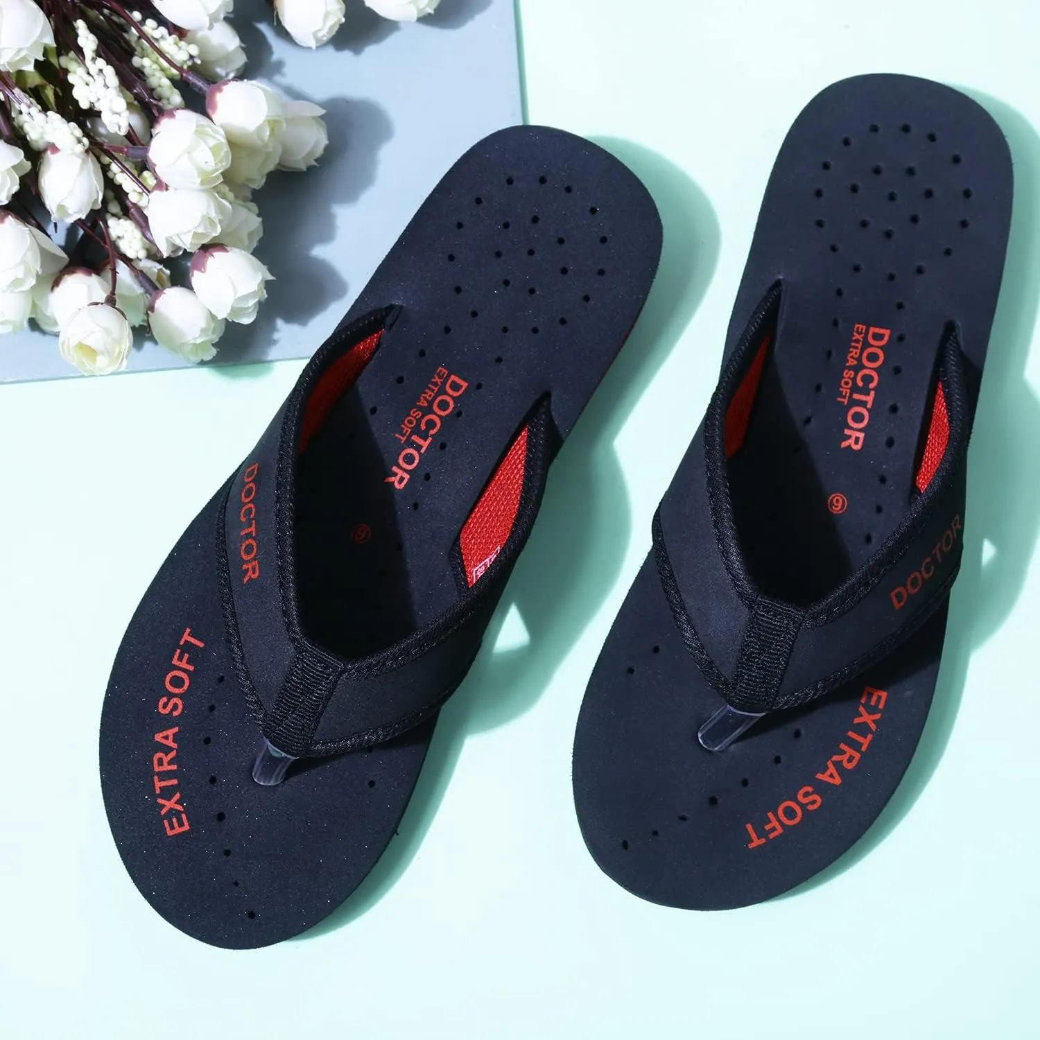 Doctor Slippers for Women Orthopedic Diabetic Pregnancy Non Slip Lightweight Comfortable Flat Casual Stylish Dr Chappals and House Flip flops For Ladies and Girl’s D-22