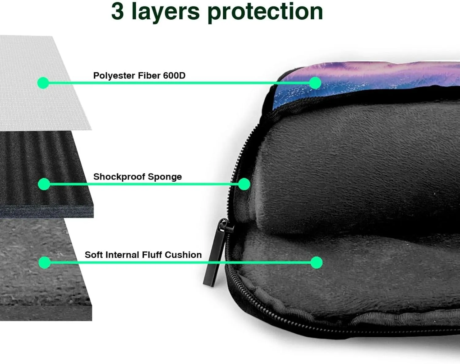 Dreamy Expanse Print Laptop Bag, 13-15.6 inch Work Tote Briefcase Messenger Bag Gifts for Men Women