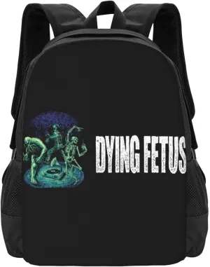 Dying Musics Fetus Band Backpack Large Capacity Backpacks Minimalist Leisure Travel Daypack 16.5 inch