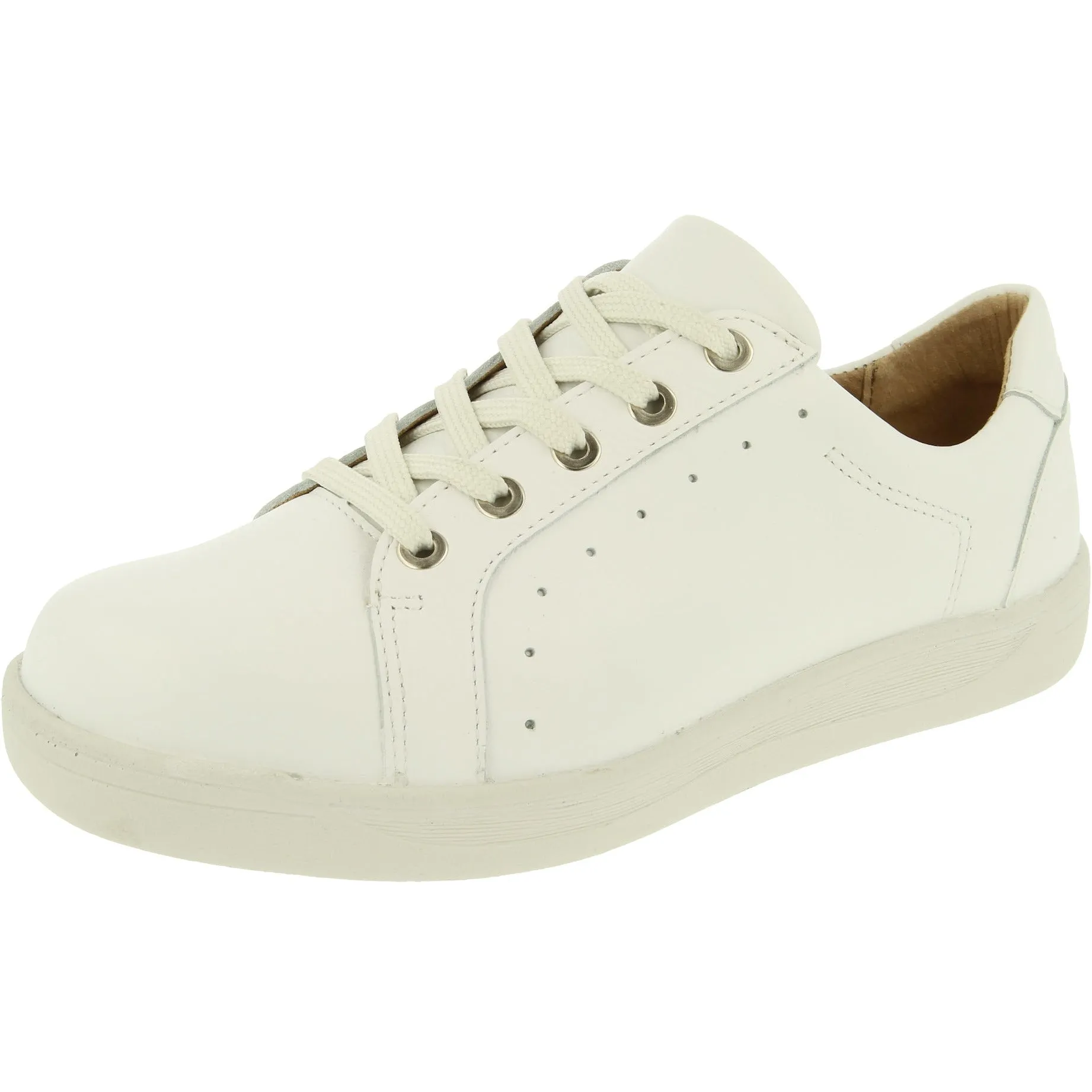 Easy B Sinead - Ladies Wide Fit Trainer in White