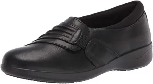 Easy Street womens Flat Sneaker, Black, 6.5 US