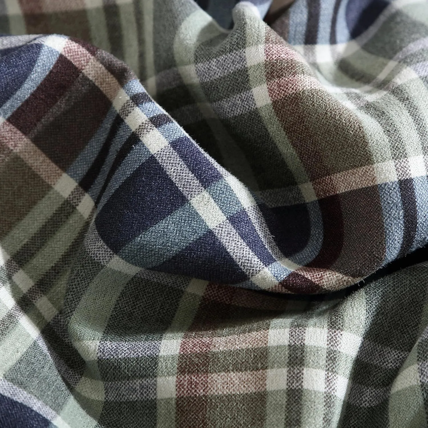 Eddie Bauer Comforter Set Reversible Plaid Alt Down Bedding with Matching Shams, Home Decor for Colder Months, King, Rugged Navy