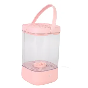 Electric Makeup Brush Cleaner, Deep Cleaning Automatic Makeup Brush Cleaner for Beauty Salon (Rosy)