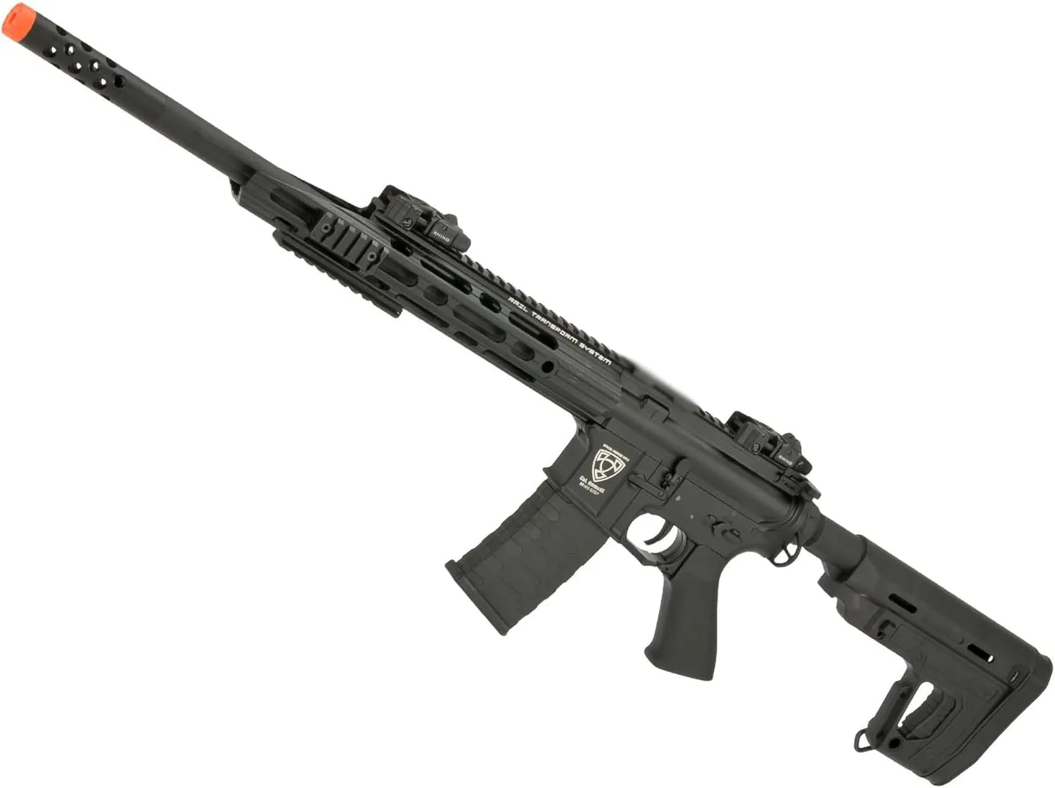Evike Airsoft - APS Guardian 2.0 eSilverEdge Match Airsoft M4 AEG Marksman Airsoft Rifle (Color: Black / RS1 Stock)