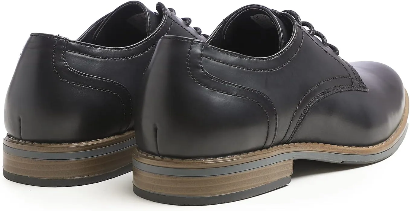 FEVERSOLE Men's Classic Dress Oxford Vegan Leather Casual Derby Shoes