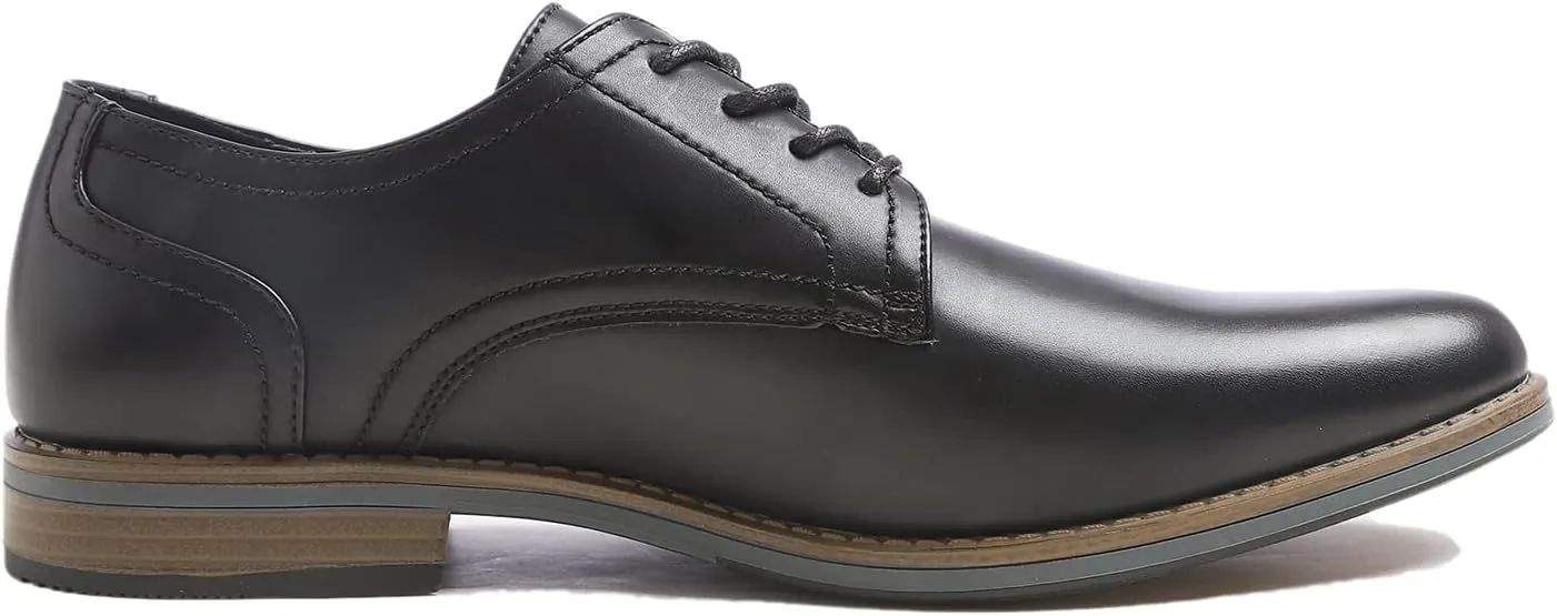 FEVERSOLE Men's Classic Dress Oxford Vegan Leather Casual Derby Shoes