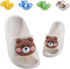 Fiedaz Kids Slides for Girls Boys Toddler Cloud Slides Animal Quick Drying Beach Slides Toddler Pool Shower Flip Flops Slippers