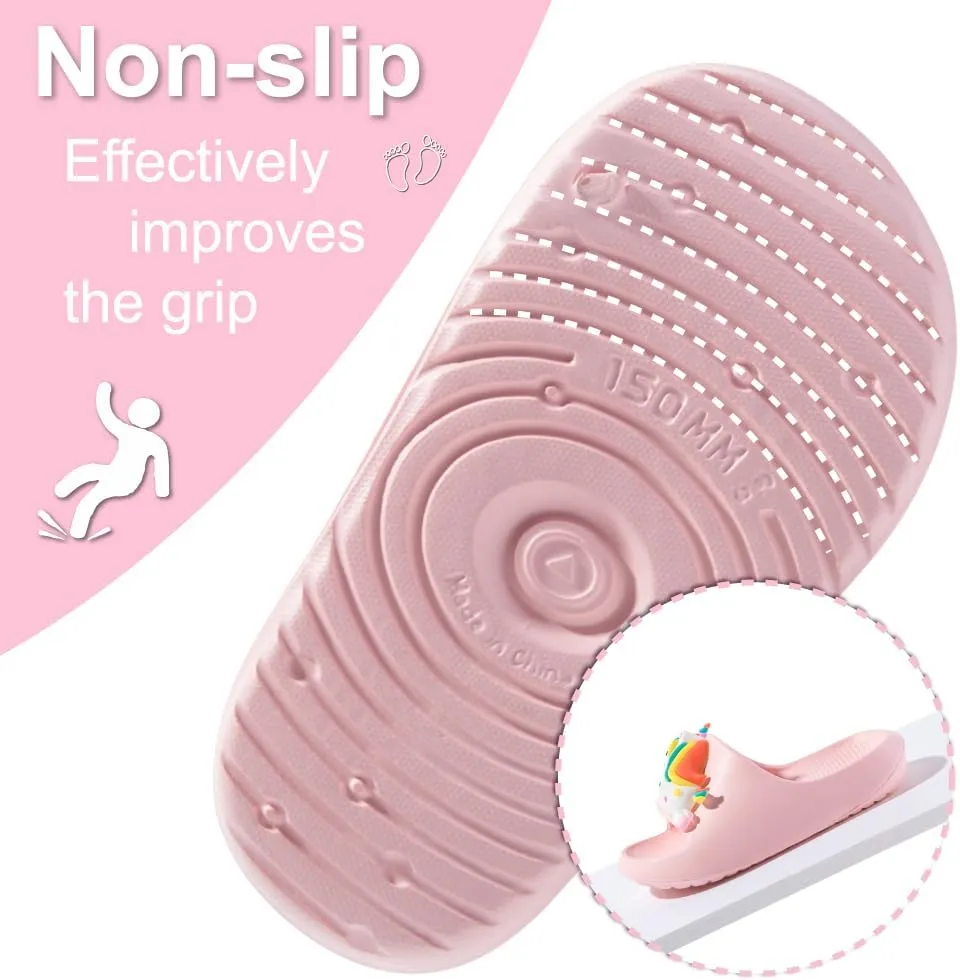 Fiedaz Kids Slides for Girls Boys Toddler Cloud Slides Animal Quick Drying Beach Slides Toddler Pool Shower Flip Flops Slippers