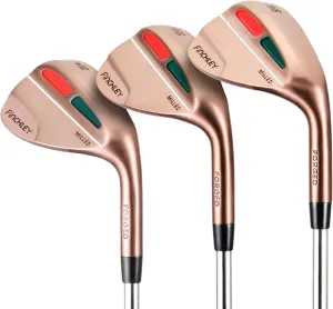 FINCHLEY Forged Golf Wedges Set of 3 – 52, 56, 60 Degrees, Milled Face for Maximum Spin, Right Hand
