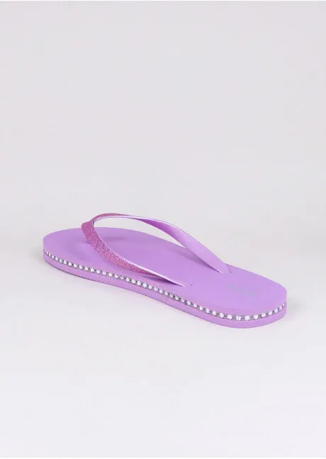 Flip flop contorno brillos