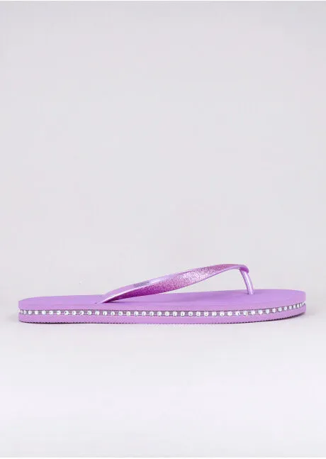 Flip flop contorno brillos