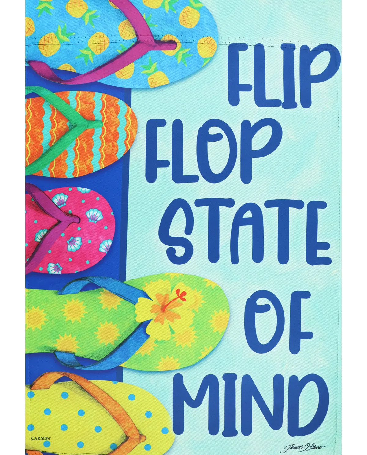 Flip Flop State of Mind Garden Flag
