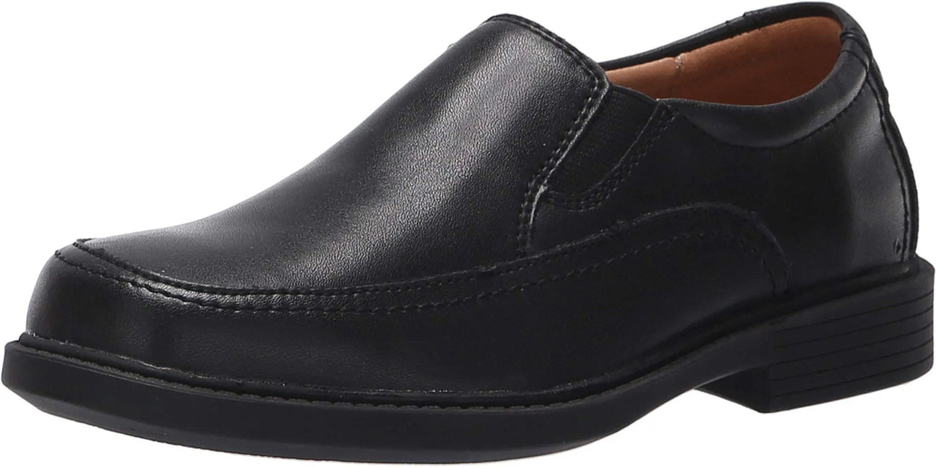 Florsheim Bogan Jr II Boys' Toddler-Youth Slip On, 3.5 M US Big Kid, Black