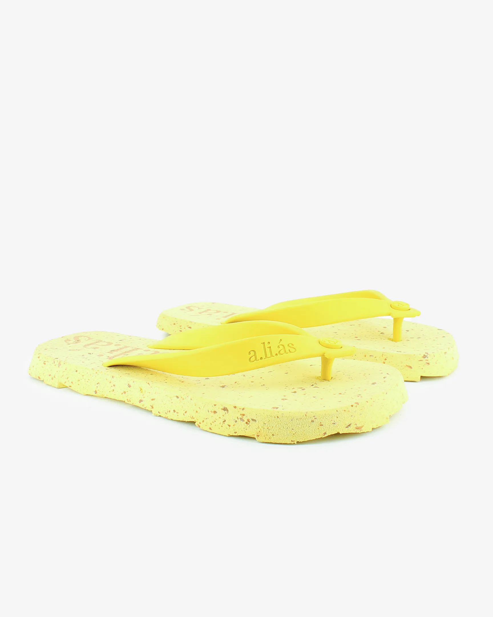 Flos Recycled Rubber Flip Flops | Celery
