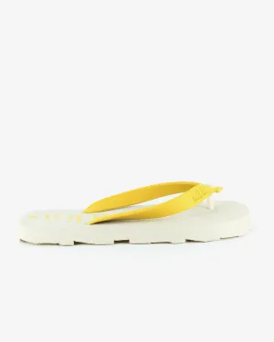 Flos Rubber Flip Flops | Off-White/Celery