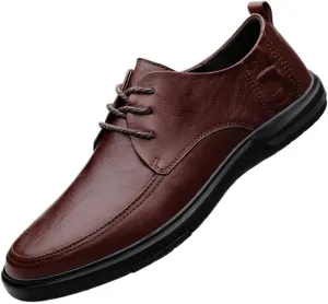 Formal Business Office Shoes for Men, Luxury Italian Style Oxford, Men's Dark Brown Leather Dress Shoes, Fashion Wedding Groom Shoes