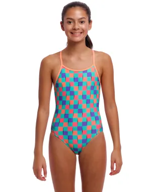 Funkita Girls Flip Flop Diamond Back Swimsuit - Multi